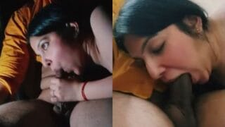 Sensual Married Milf Gives Sloppy Blowjob to Lover