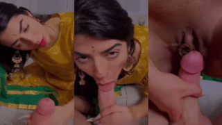 Sultry Babe Deepthroats and Rides Thick Cock
