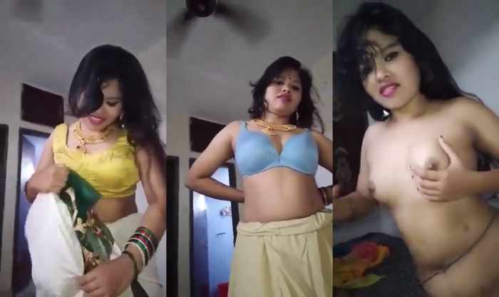 Seductive Desi Girl Teasing with Soft Small Boobs