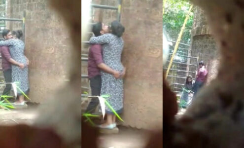 Cheating wife gives a blowjob in the garden