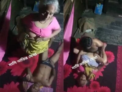 Bengali mature woman and young man intimate encounter