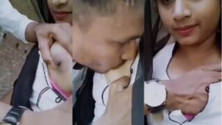 College Couple Enjoys Romantic Terrace Moment
